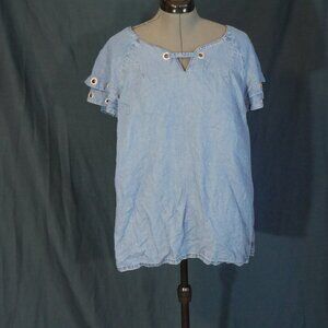 blue blouse size 2x